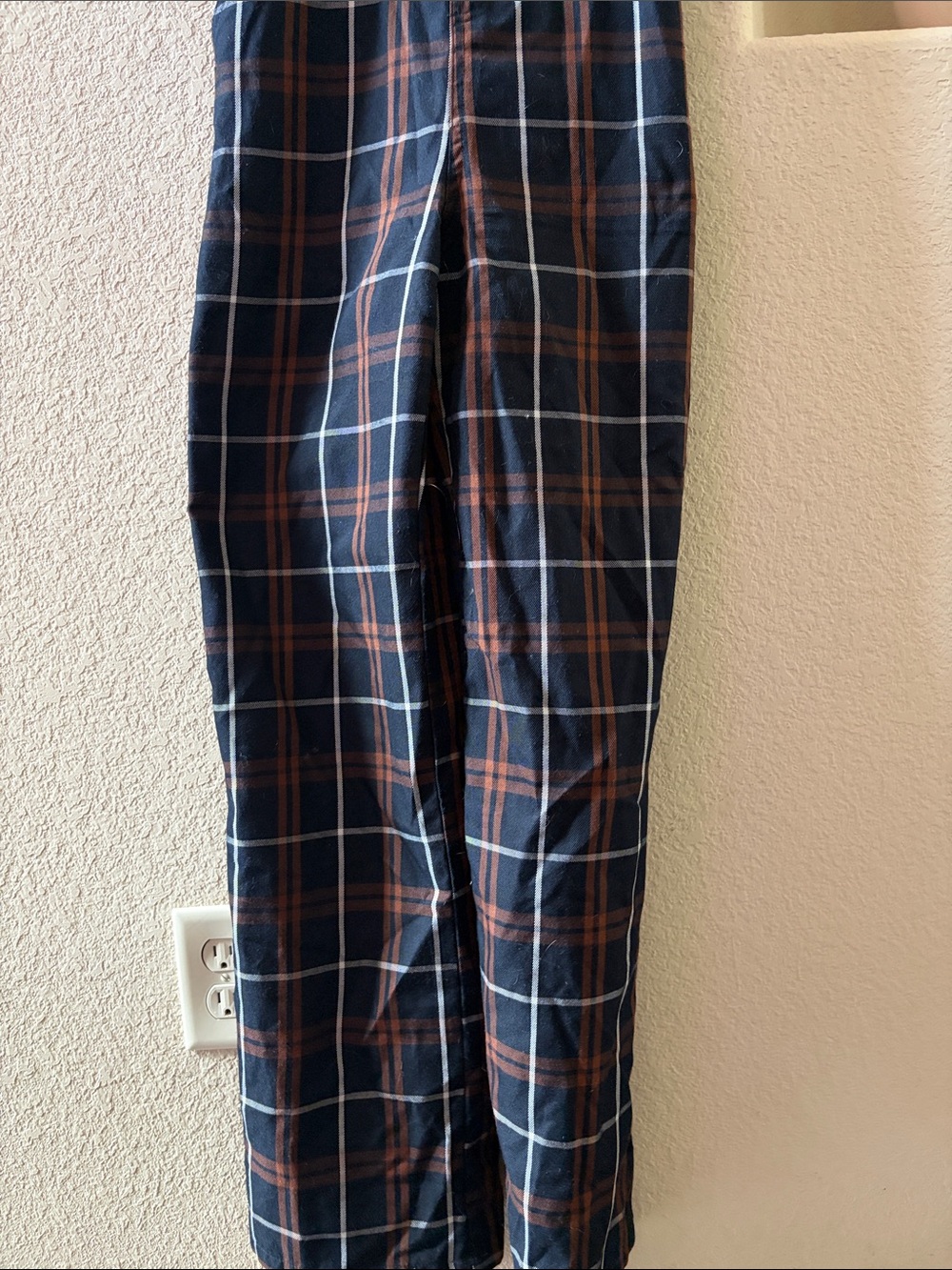Stradivarius Plaid Check Wide-Leg Overalls Jumpsuit - Picture 4 of 11